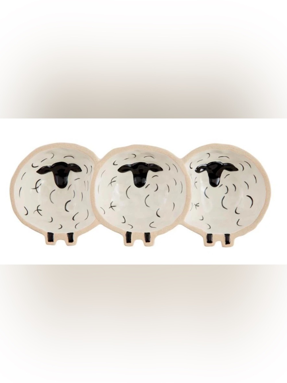 Sheep Triple Dip Stoneware Set